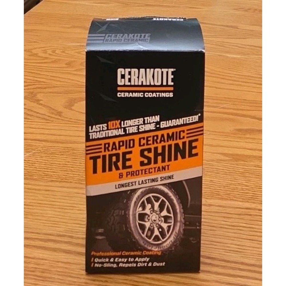 CERAKOTE 8oz Rapid Ceramic Tire Coat Tire Shine Black Finish Protection New Open